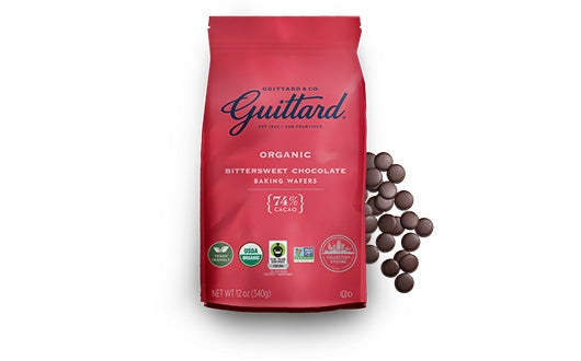 Bittersweet Organic Chocolate Baking Wafers 74% Cacao 340g