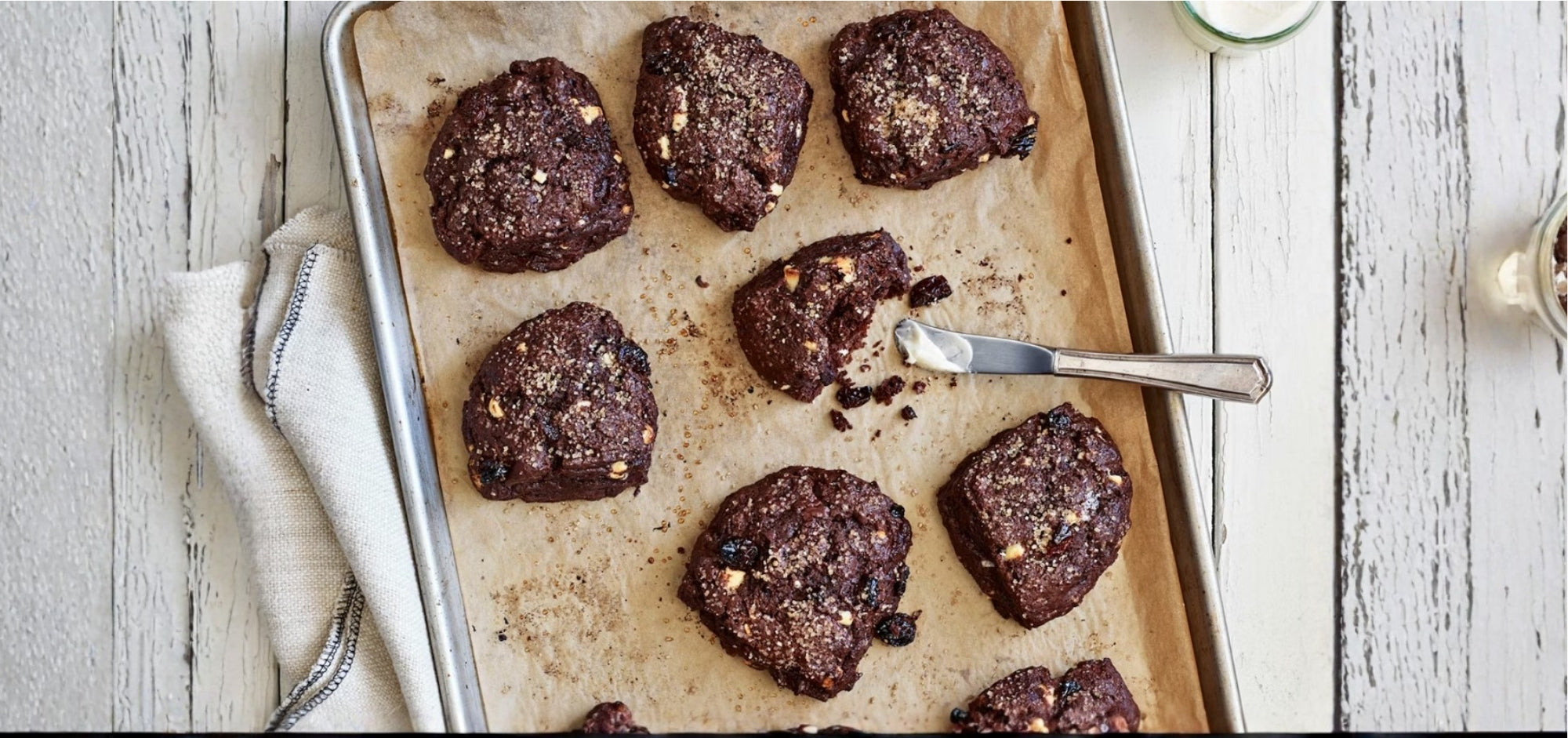 Guittard Chocolate Cherry Scones