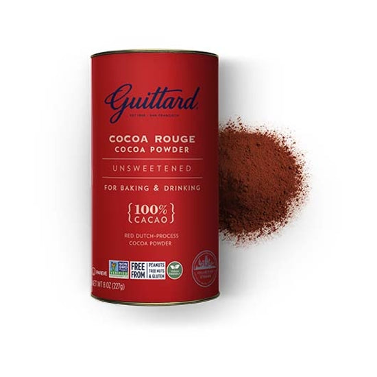 Cocoa Rouge Unsweetened Cocoa Powder 100% Cacao 227g Can – Guittard ...